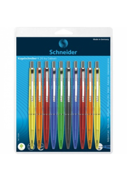 Długopis automatyczny Schneider K20 ICY M 10 szt. mix blister