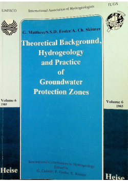Theoretical Background Hydrogeology and Practice Vol 6