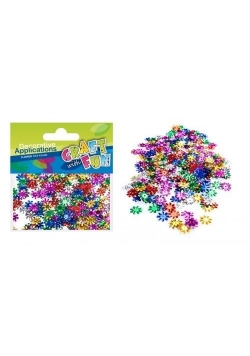 Cekiny metaliczne kwiaty 12mm