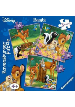 Puzzle Disney Bambi 3w1