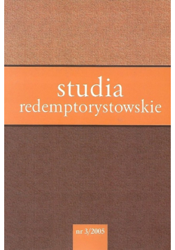 Studia redemptorystowskie nr 3 / 2005