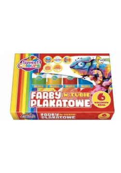 Farby plakatowe w tubie 6 kolorów 30ml