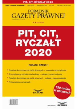 PIT CIT Ryczałt 2020
