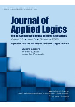 Journal of Applied Logics, Volume 10, Number 6, December 2023.  Special Issue