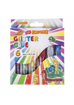 Klej z brokatem 6 x 10,5ml
