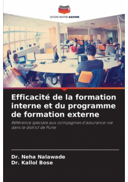 Efficacité de la formation interne et du programme de formation externe