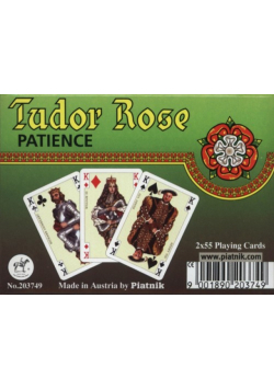 Karty do gry Piatnik 2 talie pasjansowe Tudor Rose