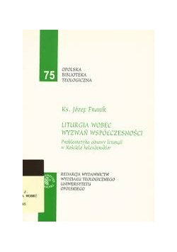 Liturgia wobec wyzwań współczesności