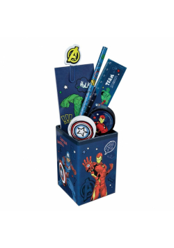 Pojemnik z przyborami szkolnymi Avengers 7el