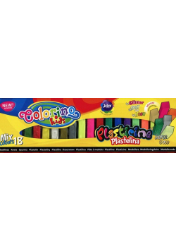 Plastelina kwadratowa Colorino mix 18 kolorów