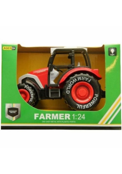 Traktor Farmer 1:24 metalowy