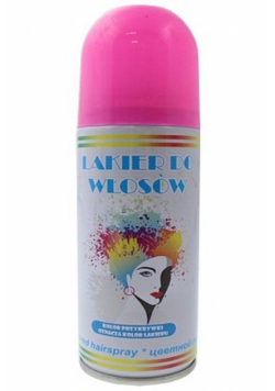 Lakier do włosów różowy 125ml