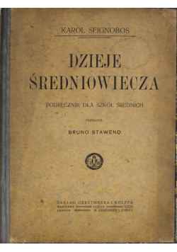 Dzieje średniowiecza 1916 r.