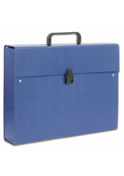 Teczka z rączką A4 6,5 cm maxi plus Lux PCV Penmate granatowa