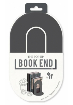 Book End Podpórka pod książki ciemny szary