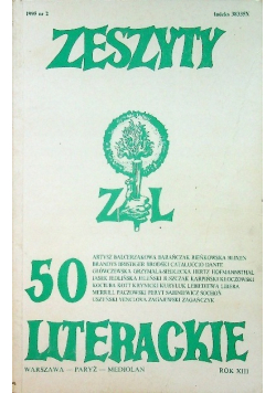 Zeszyty literackie 50