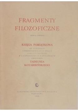 Fragmenty filozoficzne seria druga