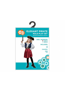 Strój dla dzieci Elegancka Piratka rozm. 110/120cm