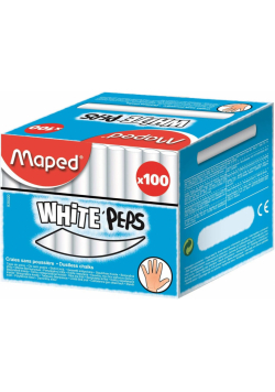 Kreda biała Colorpeps pudełko Maped 100 sztuk