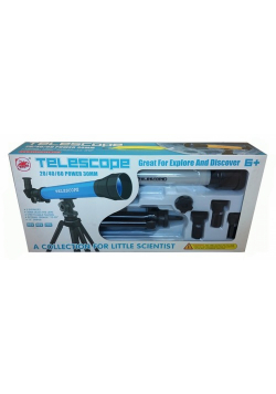 Teleskop na statywie szary