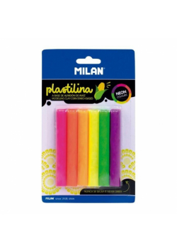 Plastelina Neon 6 kolorów MILAN