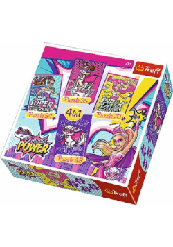 Puzzle 4w1 Barbie i jej super przyjaciele