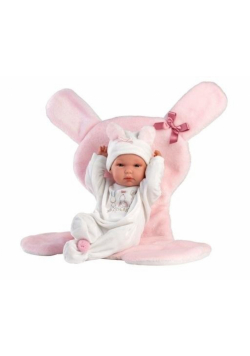 Lalka winylowa bobas Bimbo z różową podusią 35cm
