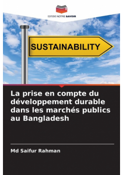La prise en compte du développement durable dans les marchés publics au Bangladesh