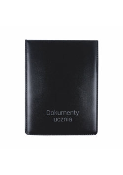 Okładka pionowa na dokumenty ucznia czarna