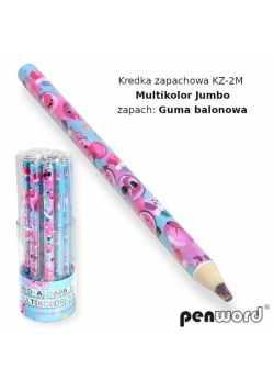 Kredka zapachowa multikolor guma balonowa (12szt)