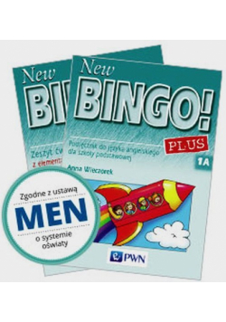 New Bingo Plus 1A Podręcznik z płytą CD + Zeszyt ćwiczeń z elementami pisania