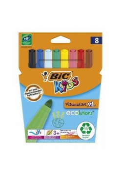Flamastry BIC Kids Visacolor XL 8 kolorów