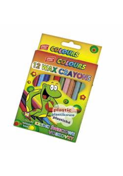 Kredki Plastikowe 12 Kolorów