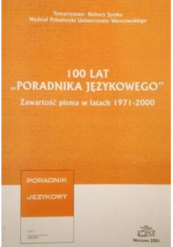 100 lat Poradnika językowego