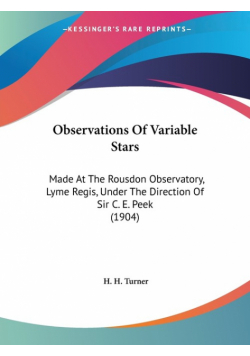 Observations Of Variable Stars