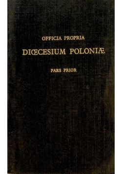Officia Propria Dioecesium Poloniae