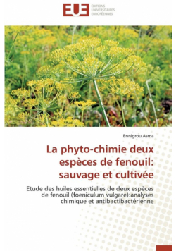 La phyto-chimie deux espèces de fenouil
