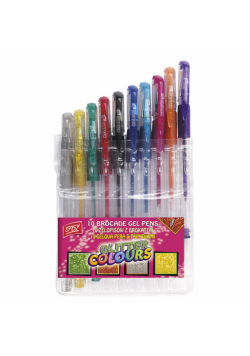 Żelopis Brokat Glitter 10 kolorów