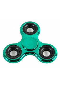Fidget Spinner stalowy połysk metaliczny zielony