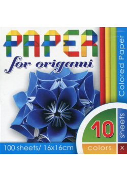 Papier do origami 16x16 cm 100 arkuszy 70g/m2