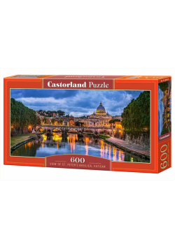 Puzzle 600 Panoramiczne: View of St Peter's Basilica, Vatican