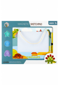 Znikopis magnetyczny z akcesoriami 3w1 Dino
