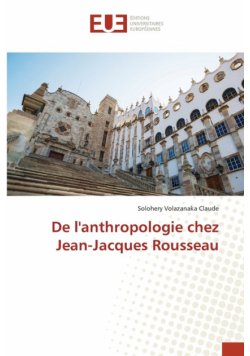 De l'anthropologie chez Jean-Jacques Rousseau