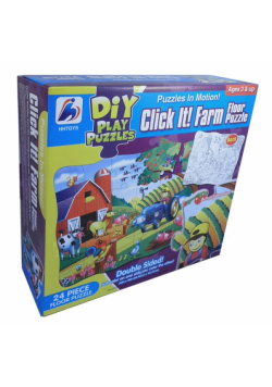 Puzzle dwustronne do malowania Farma 24