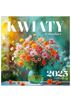 Kalendarz 2025 Kwiaty ścienny