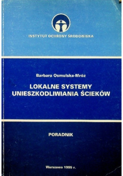 Lokalne systemy unieszkodliwiania ścieków