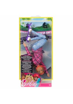 Barbie sportowe lalki deskorolka