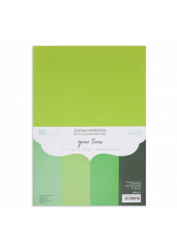 Zestaw papierów A4 Green Tones 220g  20 ark.
