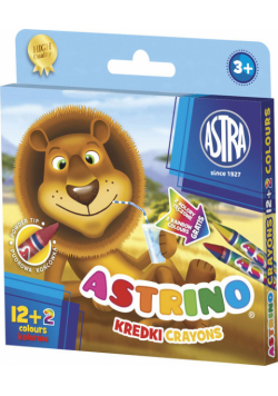 Kredki Astrino 12 + 2 kolory gratis