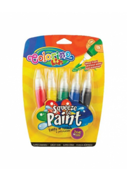 Farby Colorino w tubach z pędzelkiem 5 kolorów